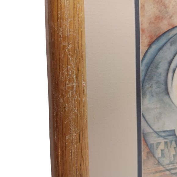 Vintage G. E. Mullan The Wedding Jar Print Matted And Framed Southwest 9" x 11" - Picture 12 of 15